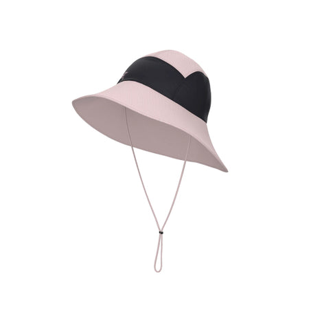 Pink and black summer hat