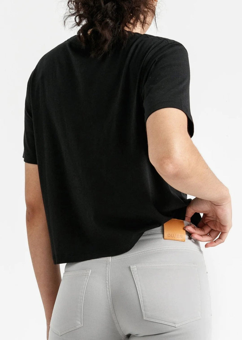 DUER T-Shirt Women's Dura-Soft Only Tee Crop