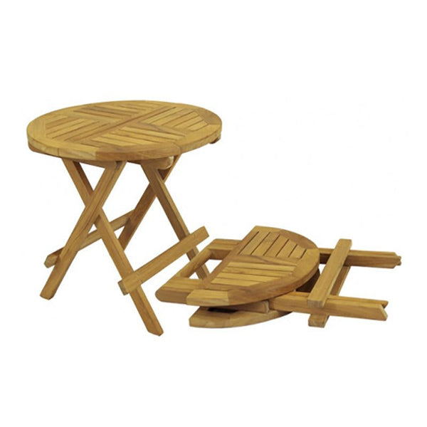 Folding Picnic Table - Round Muskoka Teak