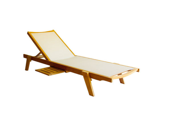 Newport Stacking Lounger Natural Muskoka Teak