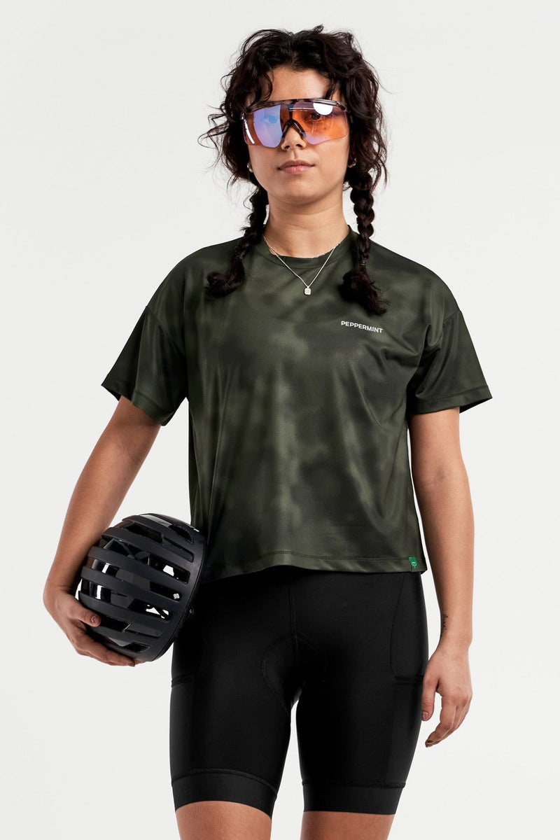 Women's Gravel Crop Tee Peppermint