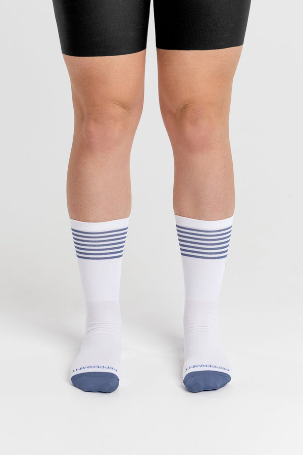 Peppermint CLOTHING - Athletic - Socks Peppermint *23S*  Signature Stripped Knitted Socks