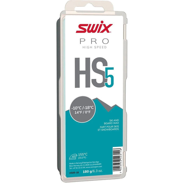 HS5 Turquoise, -10C/-18C, 180g SWIX